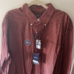 Izod Men’s Gingham Button Down Shirt XLT